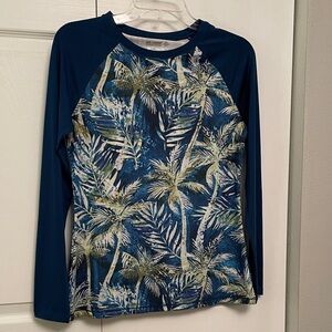 Reel Legends Performance Outfitters Reel-Tec Rash Guard Pullover Top Tropical M